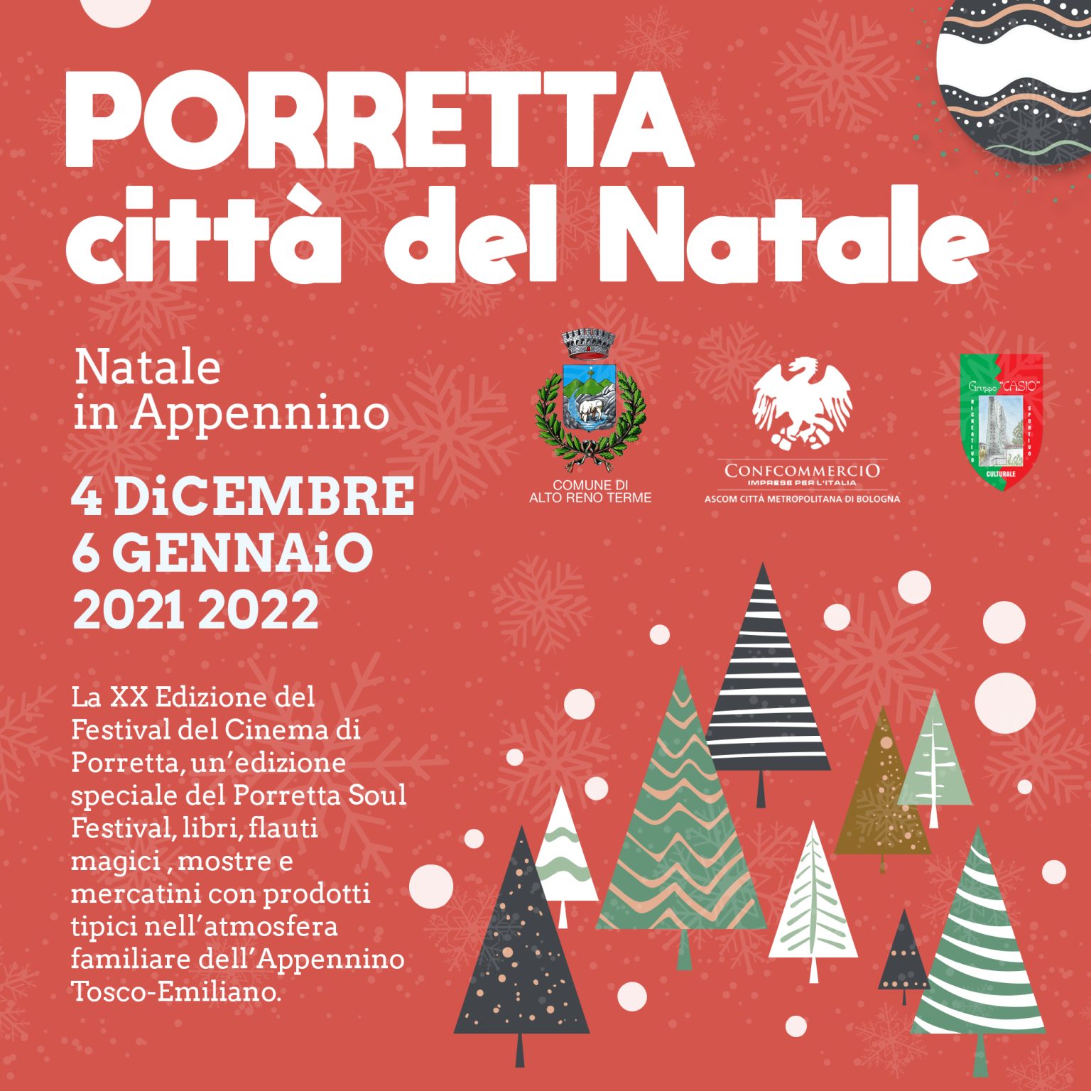 Porretta Città del Natale Alto Reno Terme